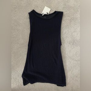 Zara Sleeveless Open Knit Top.